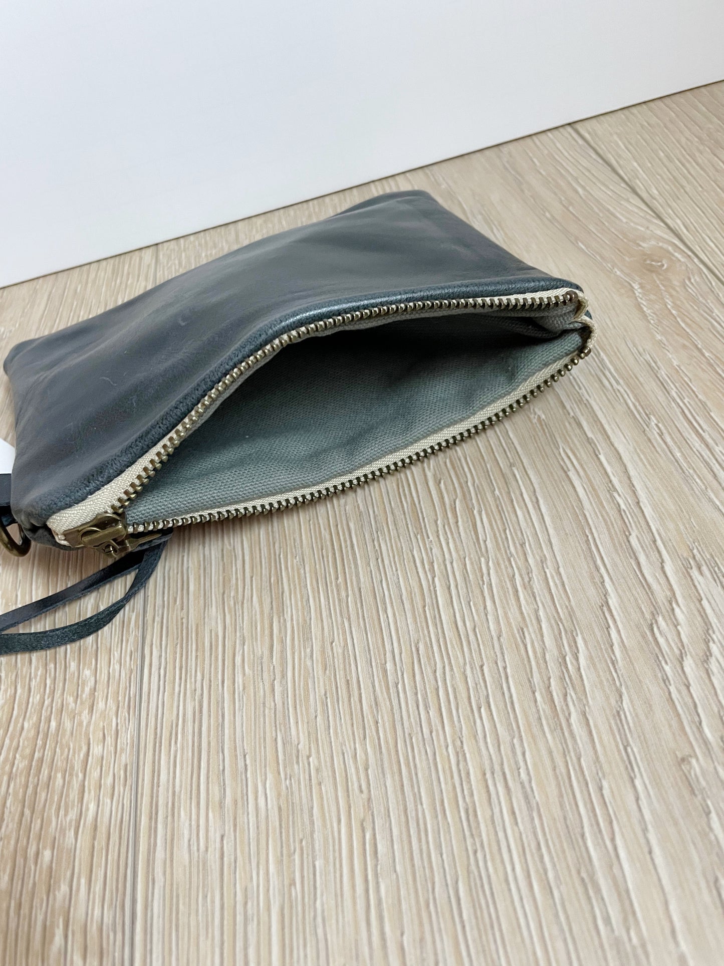 Small Navy Leather pouch