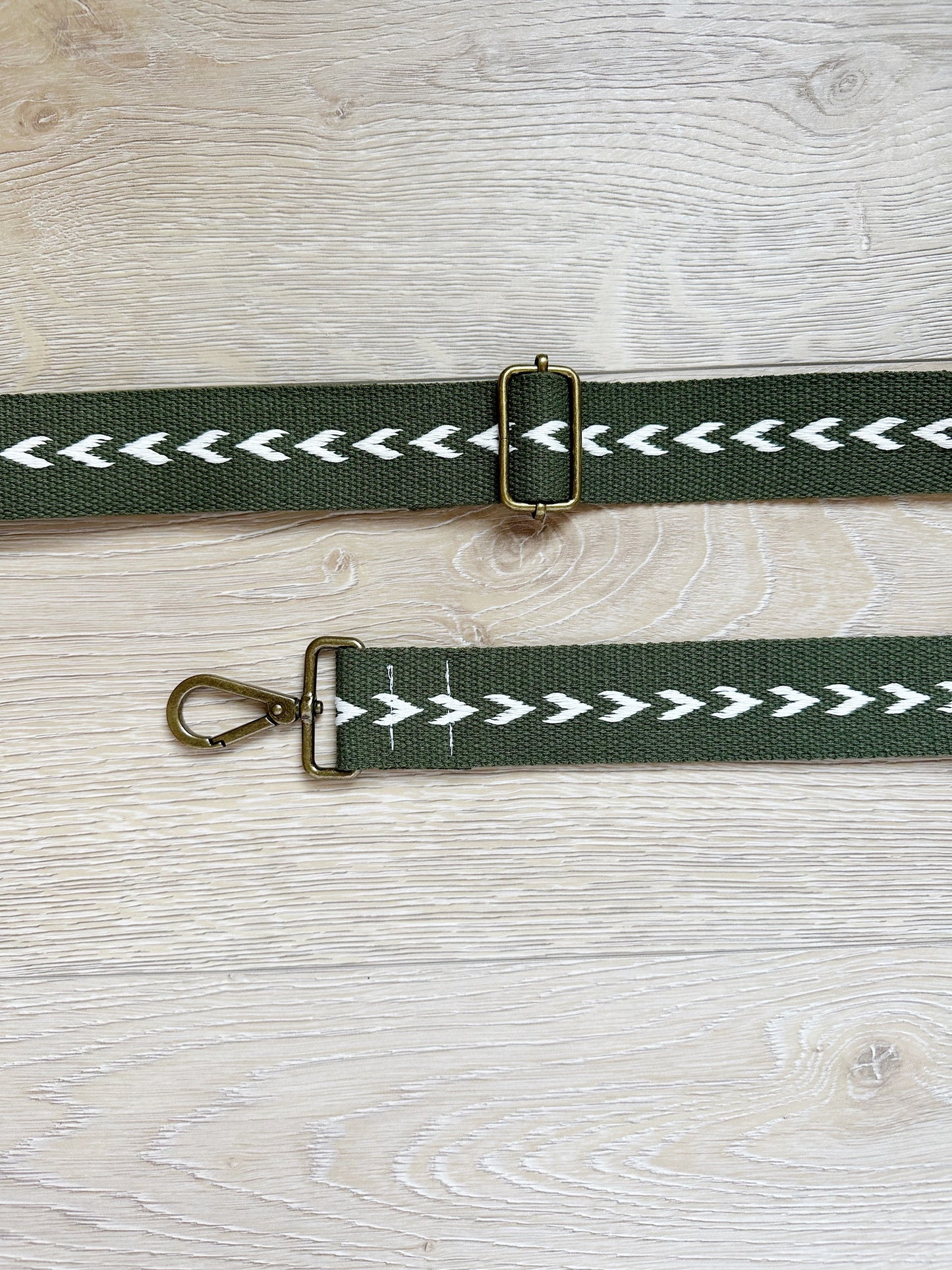 Red and White Cross Body Strap