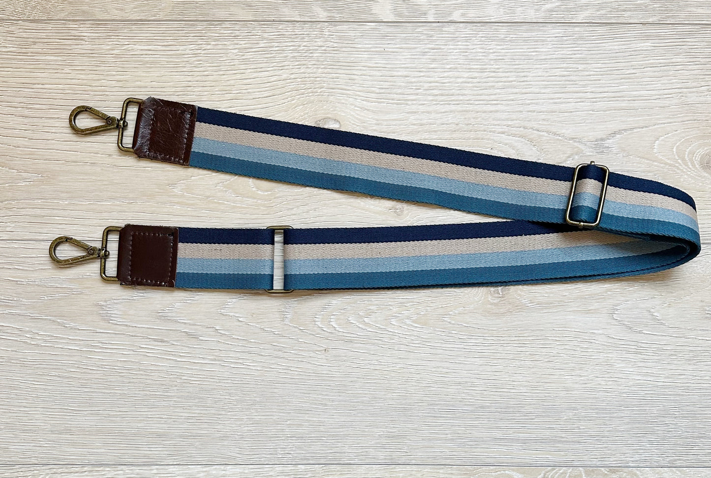 Blue Striped Cross Body Strap