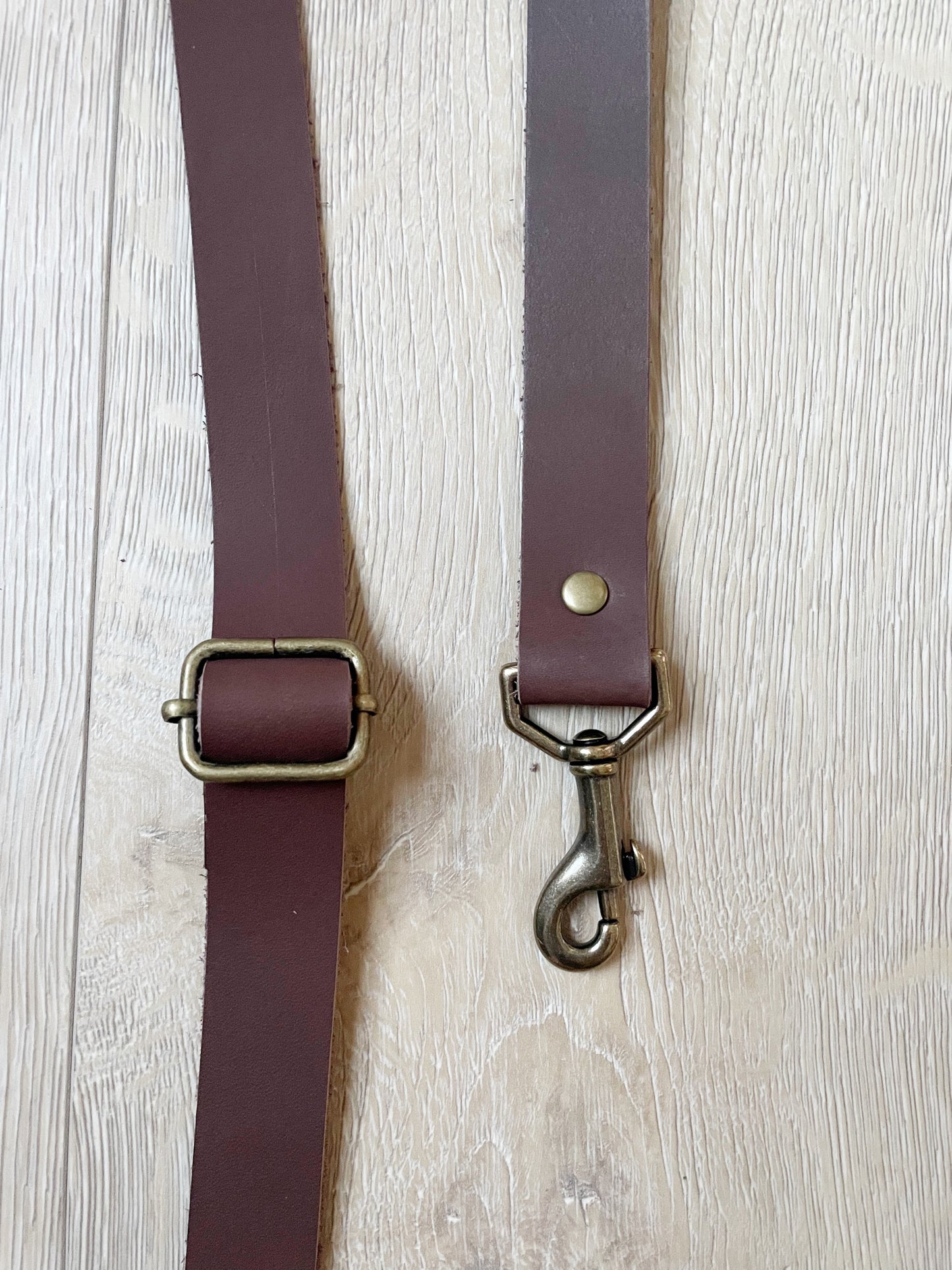 Leather cross body straps